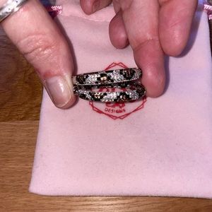 KC Chic Cheetah crystal hoops